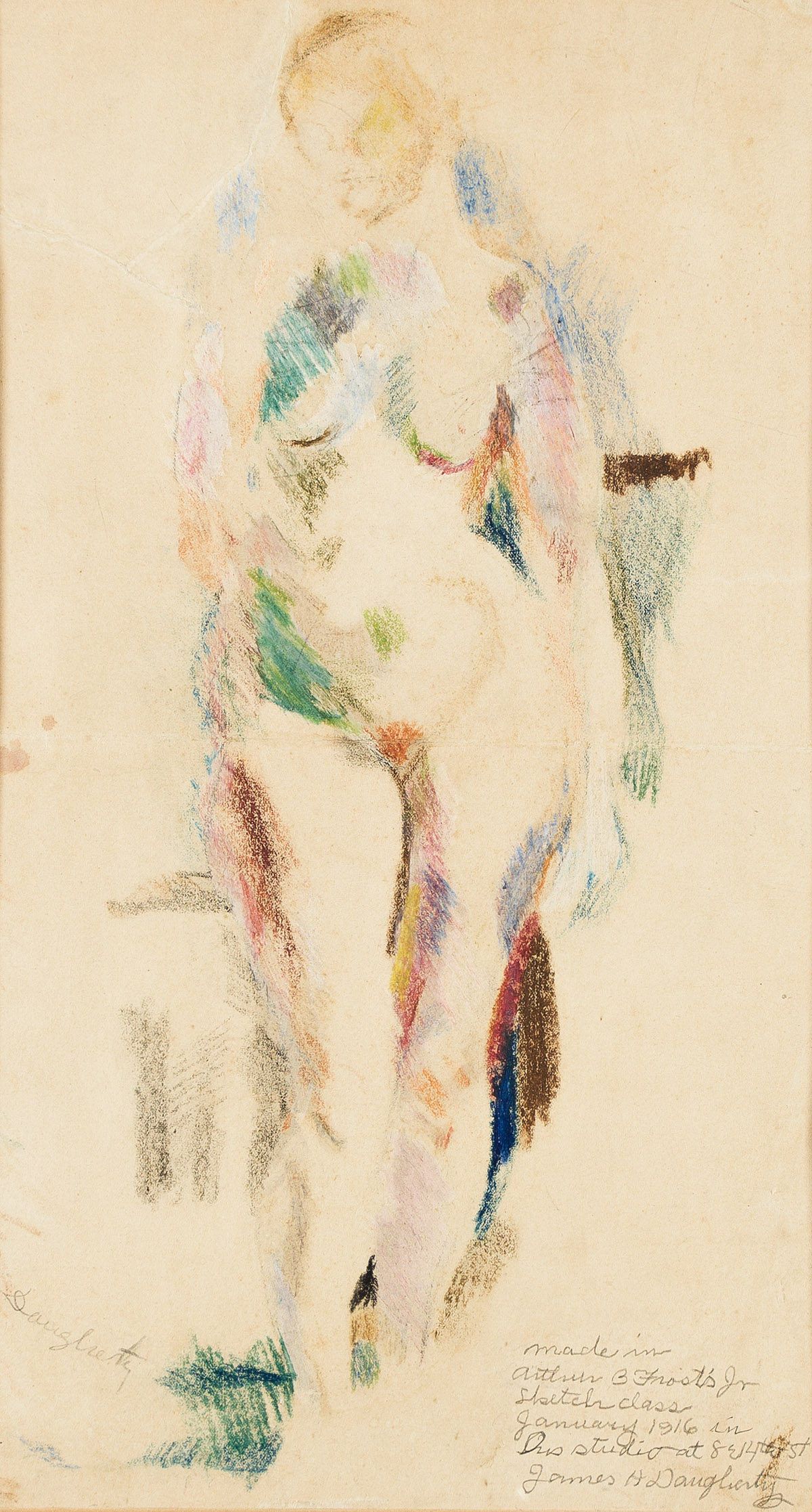 JAMES DAUGHERTY (1887 - 1974, AMERICAN) Untitled, (Female Nude).